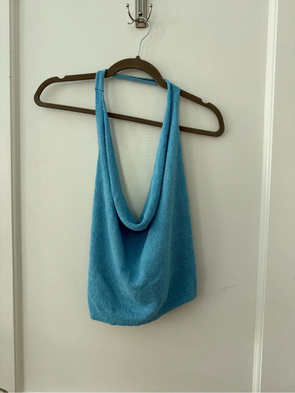 Free People Draped Halter Knit Top